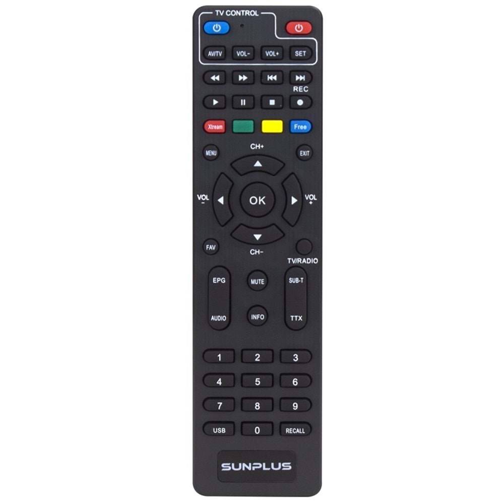 Sunplus Astra Falcon Full HD Uydu Alıcı Kumandası 121321-B24