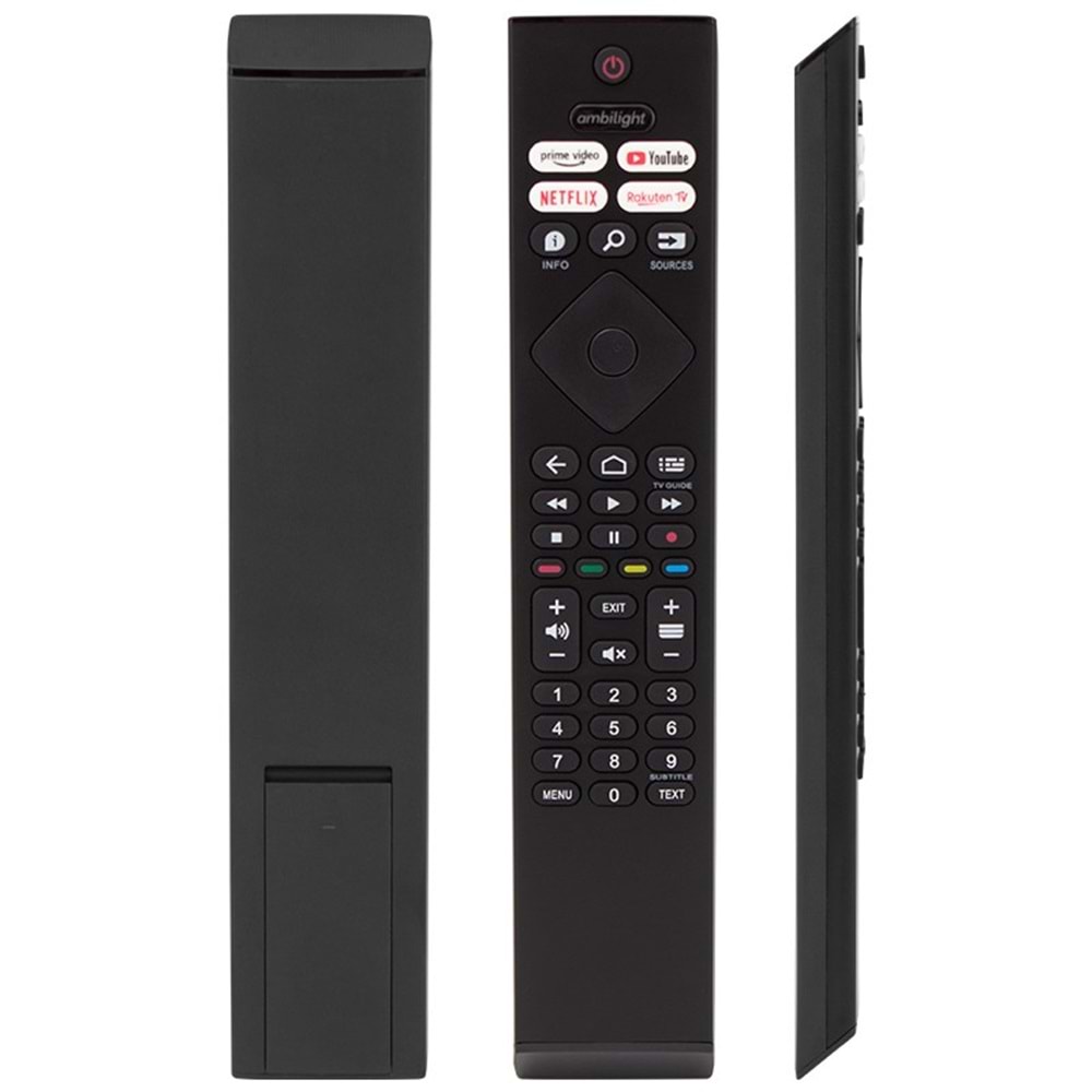 Philips Ambilight Netflix-YouTube-Prime Video-Rakuten Tv Tuşlu Lcd Led Tv Kumandası 122020