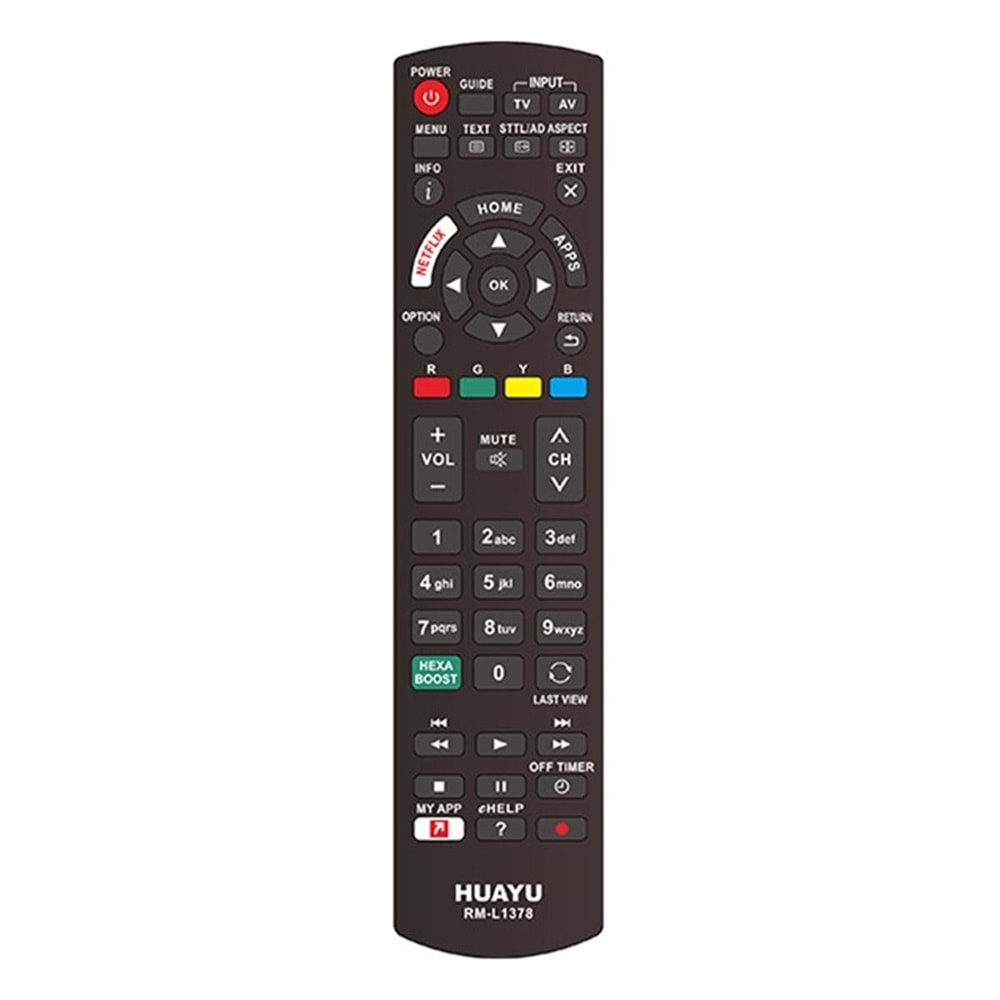 Panasonic RM-L1378 Lcd Led Netflix Tuşlu Kumanda 123085-Y22