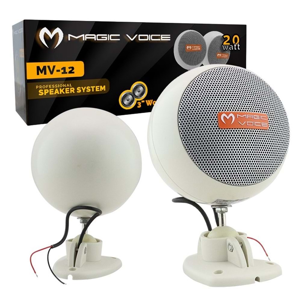 Rewel Magicvoice Mv 12 7.5 Cm 20w Sarkıt Hoparlör 2'li Takım 260004
