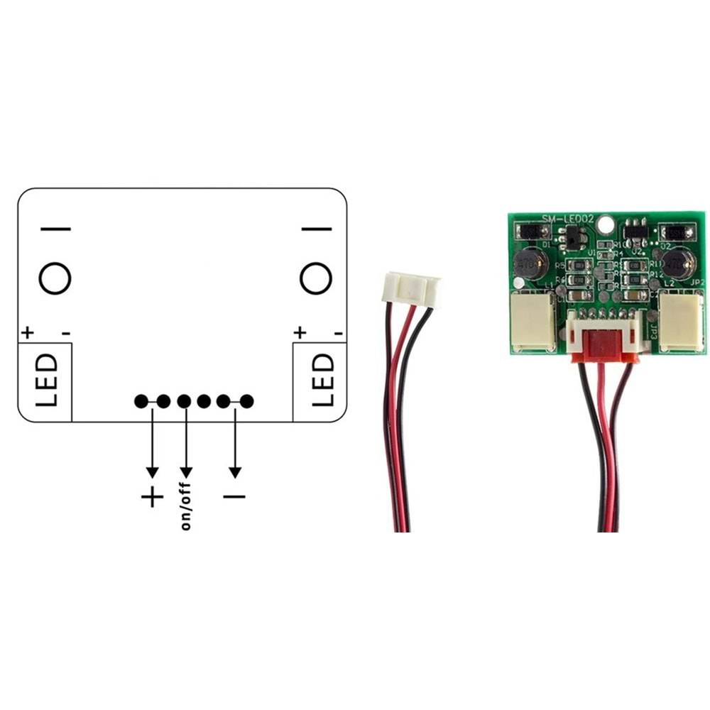 LCD-LED Monitör LED Kontrol Kartı (4,5) (CJY-22H50 V1.0) 281004