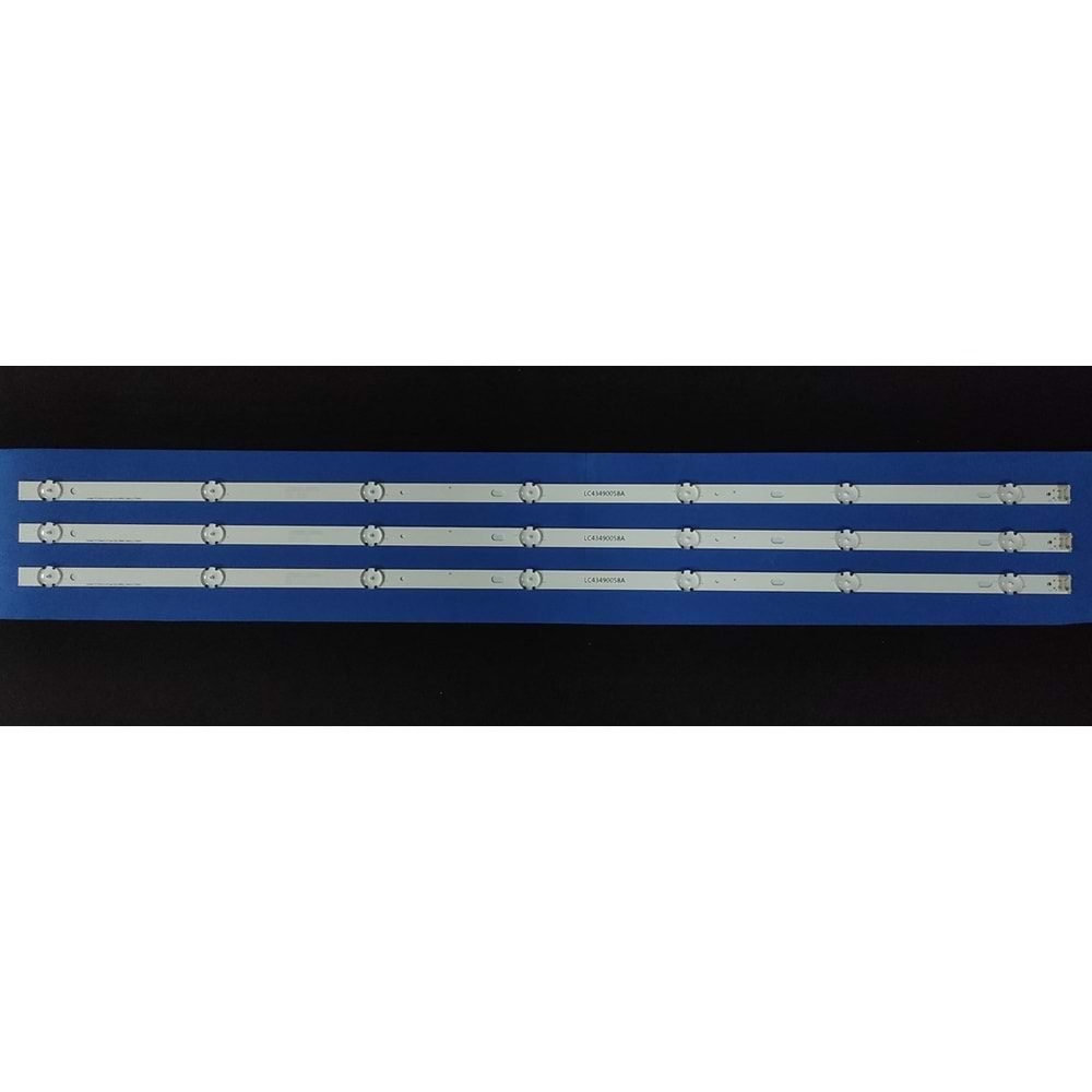 LG Tv LED BAR 43 inç 3 lü takım 3x83cm uyumlu tv kodları 43LK5900PLA, 43UJ630V, 43LJ595V, 43LJ594 LC4349 0058A, 43LJ594V, LG INNOTEK 17Y 43INCH_ A-TYPE LED_ARRAY_REV0.0_160907 43UJ65_UHD_L, 35805 , LC4349 0059A,LC4349, 0058A, 43UJ6300, 284136 B11