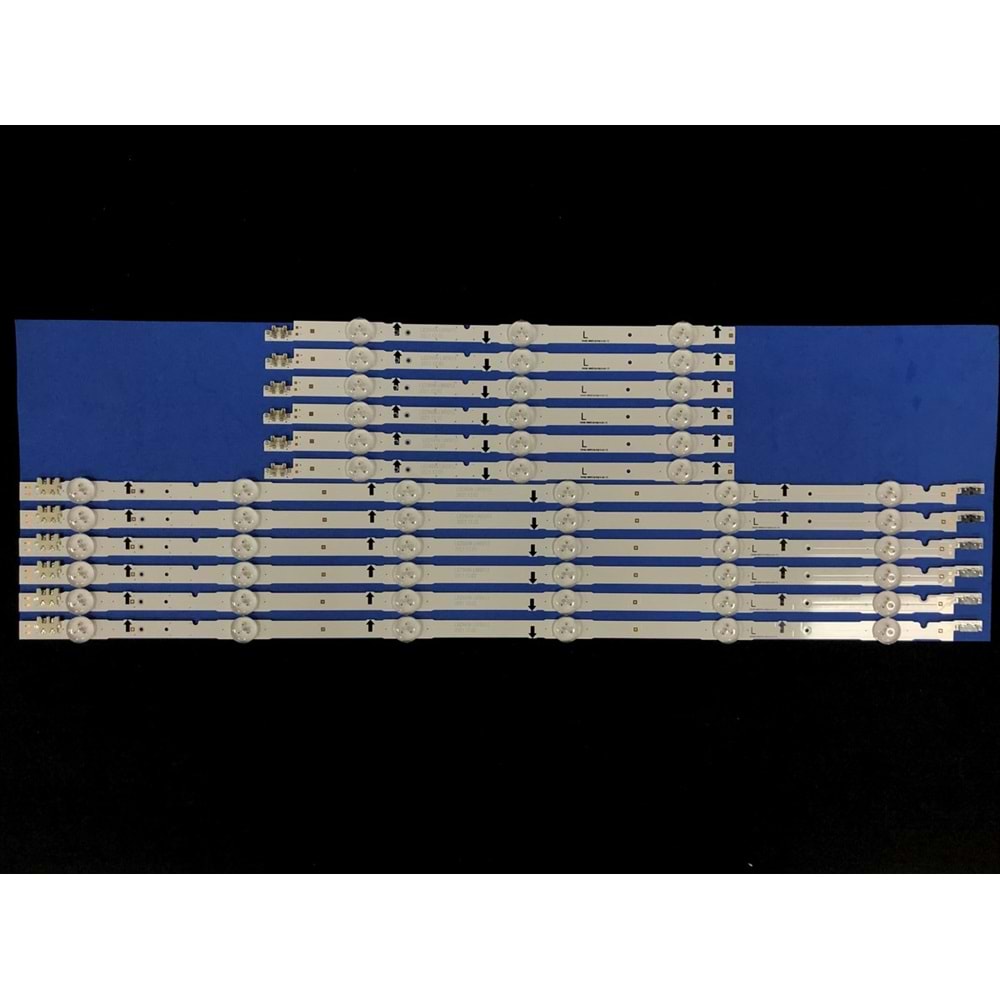 Samsung Tv LED BAR 48 inç 12 li takım 6x33,8cm 6x69cm uyml tv kodları UE48H6470AS LED BAR, ue48j5570, UE48H6290, UE48H5570AS, UE48H6270, UE48H6500, UE48H6240, UE48J6270, UE48H5500, D4GE-480DCA-R2, D4GE-480DCB-R2, BN41-02176A, CY-GH048CSLV1V 284145