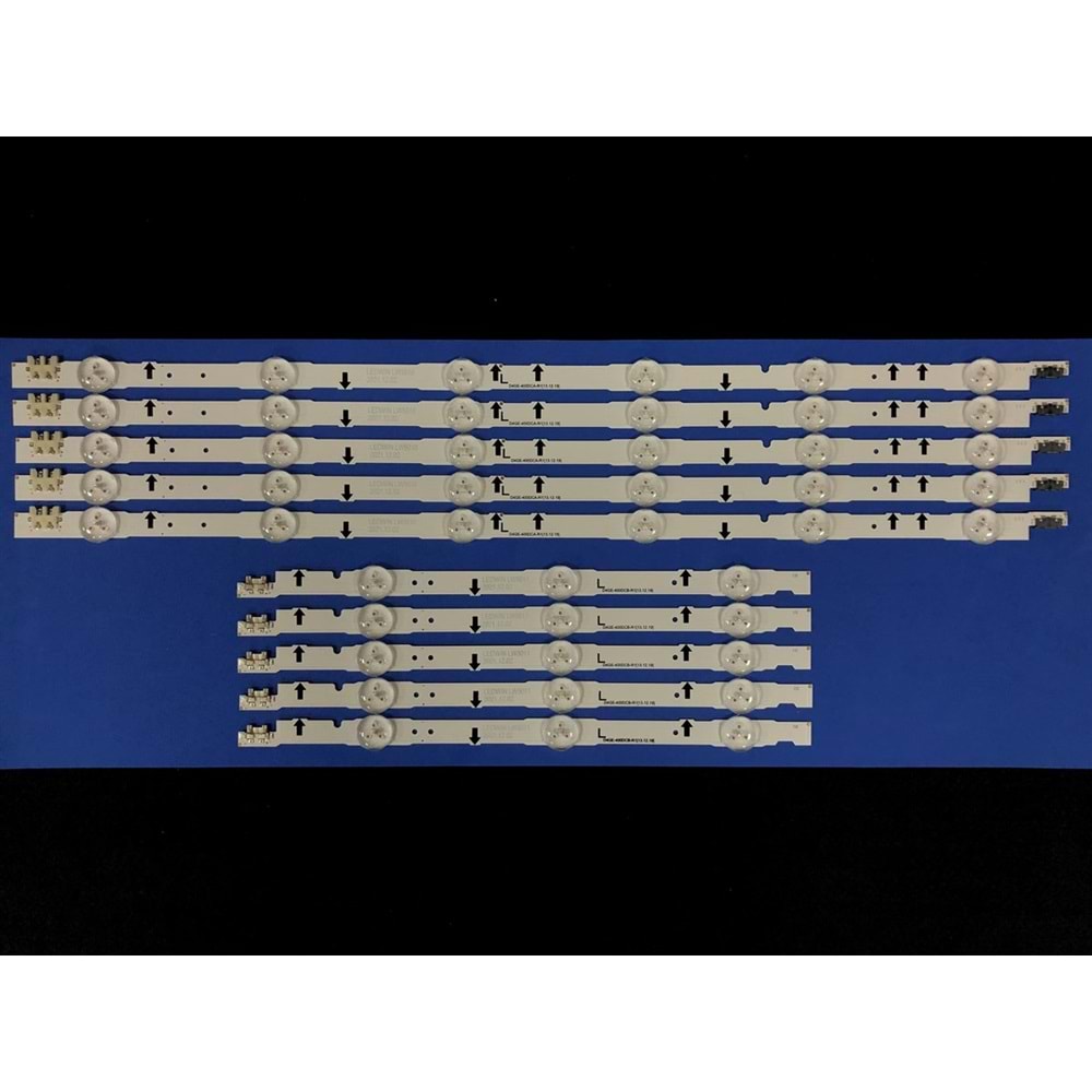 Samsung Tv LED BAR 40 inç 10 lu takım 5x30,4cm 5x55,5cm uyumlu tv kodları UE40H6500/UN40J6300/CY-GH040BGSV2H/CY-GH040CSLV5H/UE40H6270/UE40H5070/UE40H6290/UE40H5090/UE40H6470 UE40H5070/UE40H6290/UE40H5090/UE40H6470/ue40h6410 UE40H6670 ,40J5170 284146