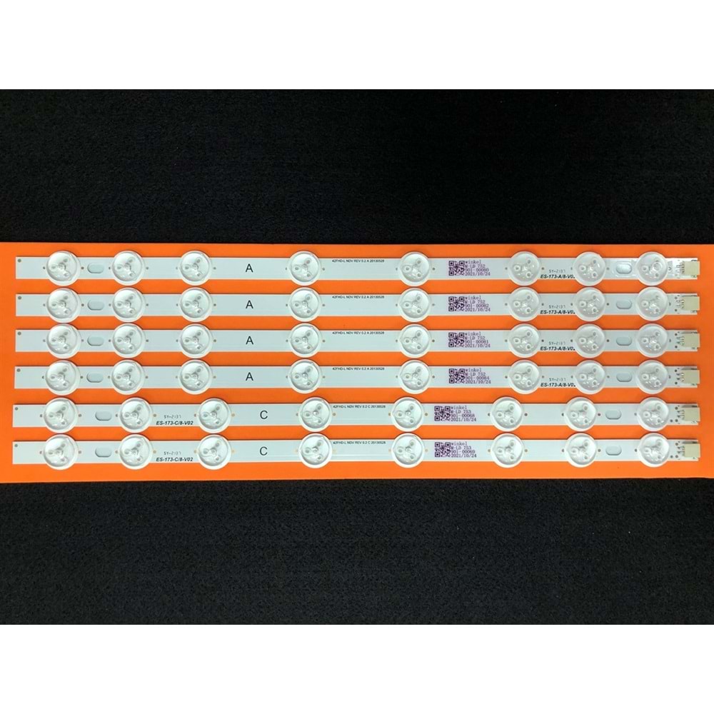Vestel Regal Seg Hi-levelTv LED BAR 42 inç 6 li takım A-4x37,4cm C2x37,4cm uyumlu tv kodları 42HXT12U, LD42F7441S, 42PF3022 11MQ CBF2 037B, 11MQ CBF2 037B-A, LD42F7441S 42PF3022 42