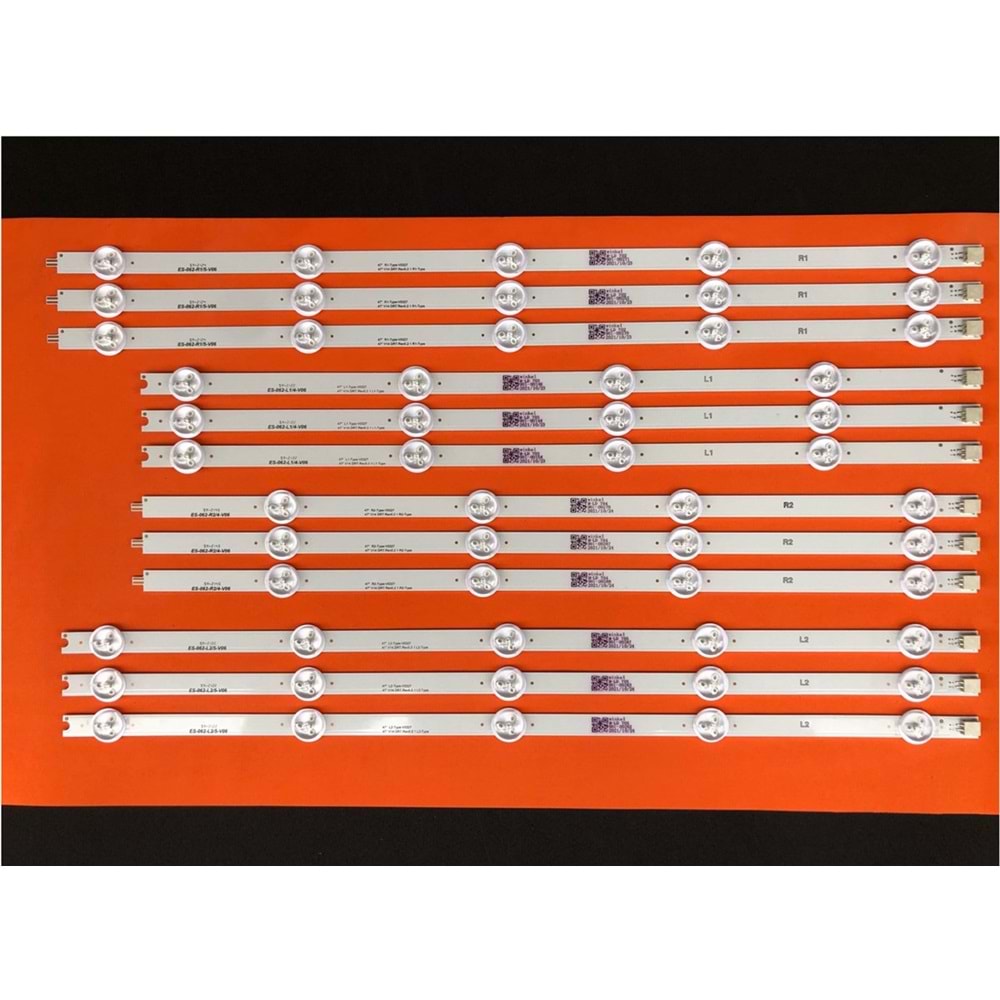 LG Tv LED BAR 47 inç 12 li takım 5mR1-3x49,7cm 4mR2-3x45,7cm 4mL1 3x44,8cm 5mL2 3x49,4cm uyumlu tv kodları 47LN575, 47LN578, 47LN570, 47LN613, 47LA620, 47LN540, 47LA613S-ZB, 47LA6208-ZA, 47LA620S-ZA, 47LA620V-ZA, 47LM8600-UC, 47LN5200 284185 E2
