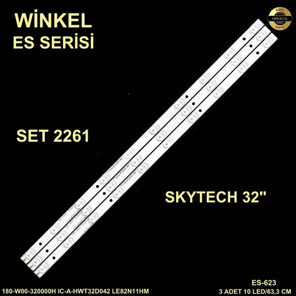 Skytech Navitech Redline Dijitsu Tv LED BAR inç 3 lü takım 10m 3x63,4cm uyumlu tv kodları C-4056-Q43-DD00033-D8A6, D8A6(3.7-3.9V 70-721M A6), SABA MODEL NO:32BRD03 180-W00-390000H JL.CX32101235B1 180-W00-320000H IC-A-HWT32D042 284193-K1