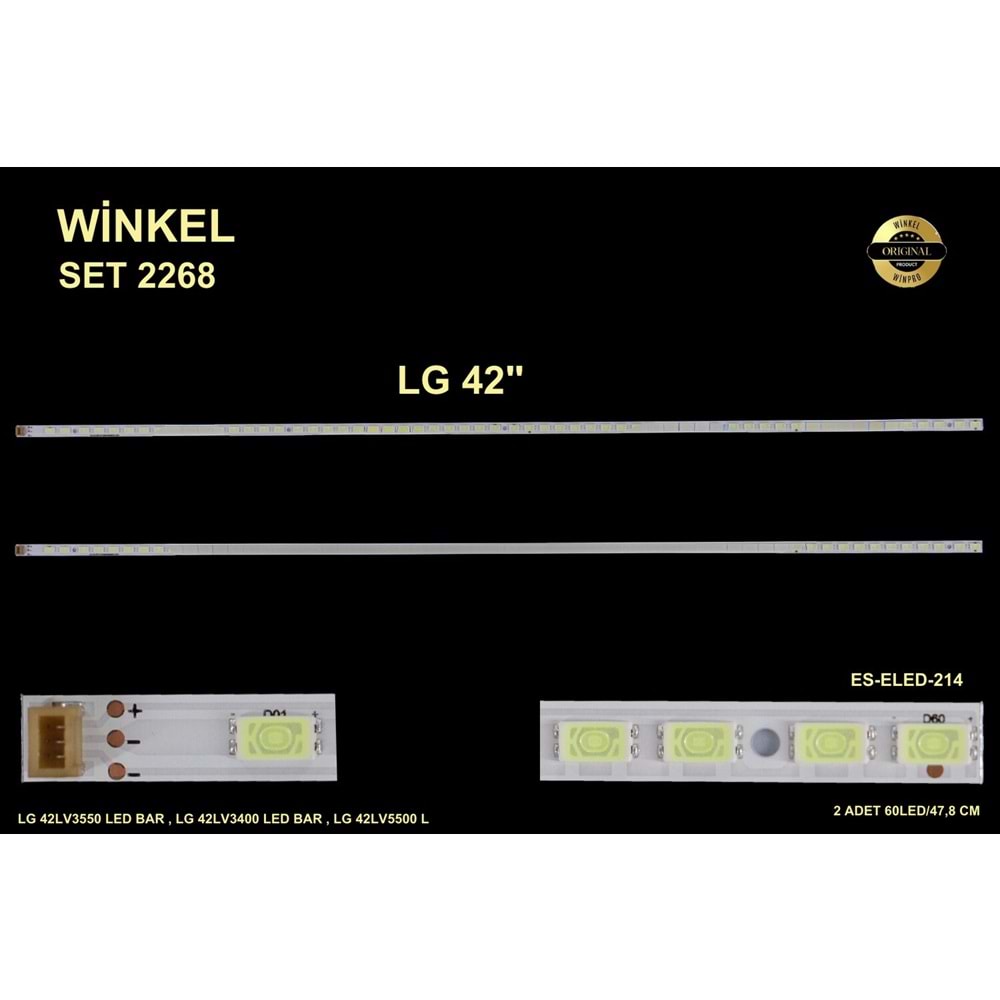 Arçelik Beko Slim Led Bar 42 inç 2x47,8cm 60 Ledli Tv Led Bar 284227- Y23
