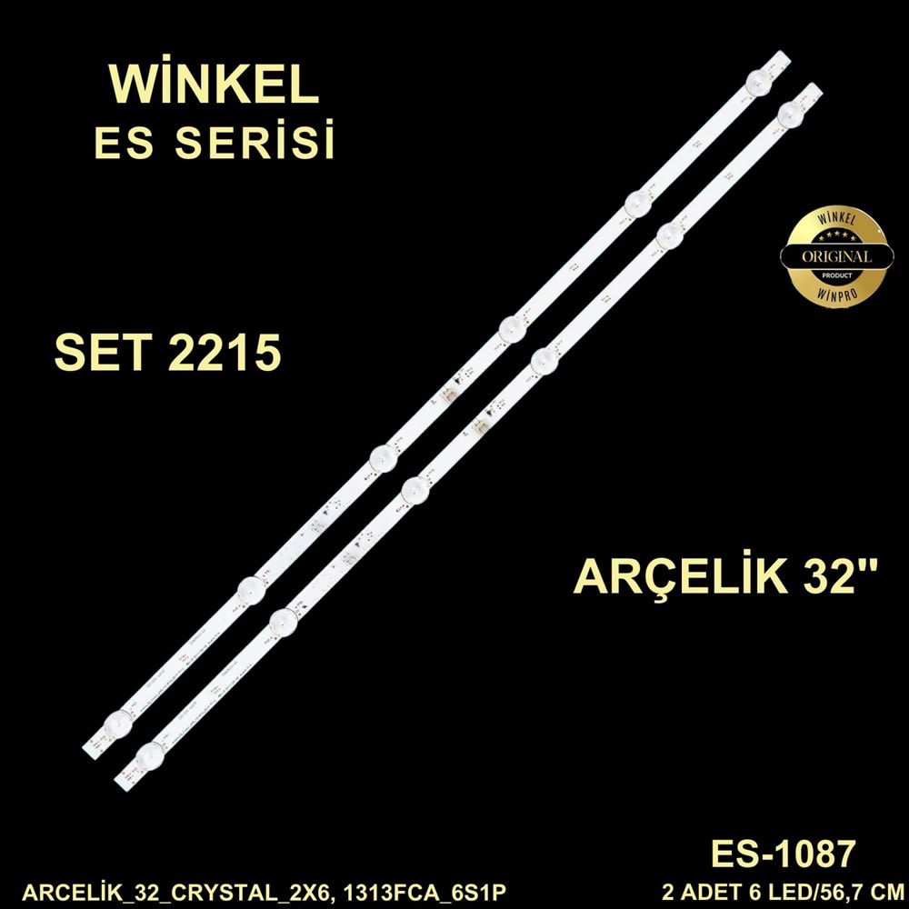 Arçelik Tv LED BAR 32 inç 2 li takım uyumlu tv kodları 32LE6730 BP , 32LE652 5B , 32GFB6722 , 32GFB6728 ZVC FC12 02047 HV320FHB-N00 284263-C11