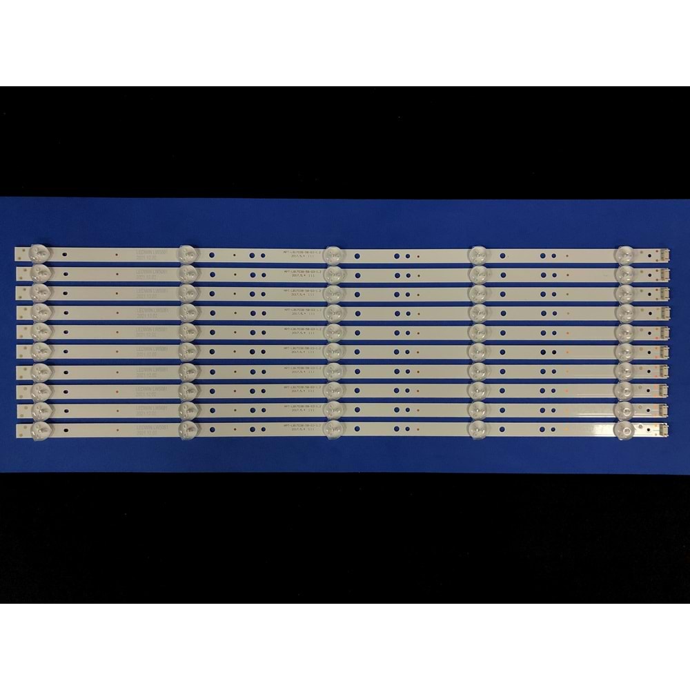 Arçelik Tv LED BAR 58 inç 10 lu takım 10x5m 53,3 cm uyumlu tv kodları 58 GCU 8900B 58 GCU 8905B A58L 8870 5B, B50L 8870 5S , APT-LB17038-58G3-1.2, JL.D58051330-202AS-M V580DJ4-MD158GCU8905B 284274-C10
