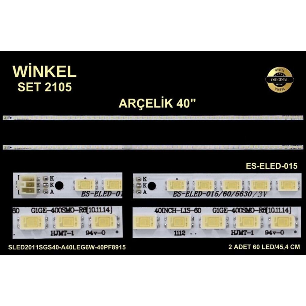 Arçelik Beko Slim Led Bar 40 inç 2x45,4cm 60 Ledli Tv Led Bar 284330-Y25