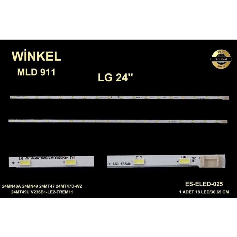 LG Slim Led Bar 24 inç 30,65cm 18 Ledli Tv Led Bar 284344-Z6