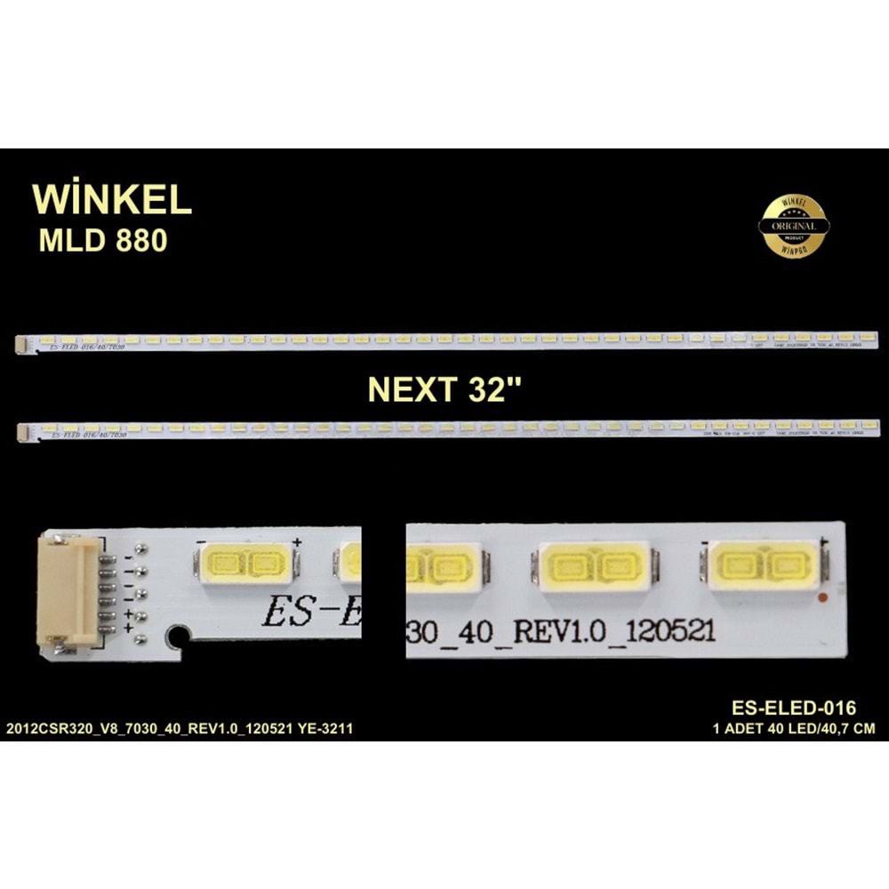 Next tv Slim Led Bar 32 inç 40,7cm 40 Ledli Tv Led Bar 284351-V4