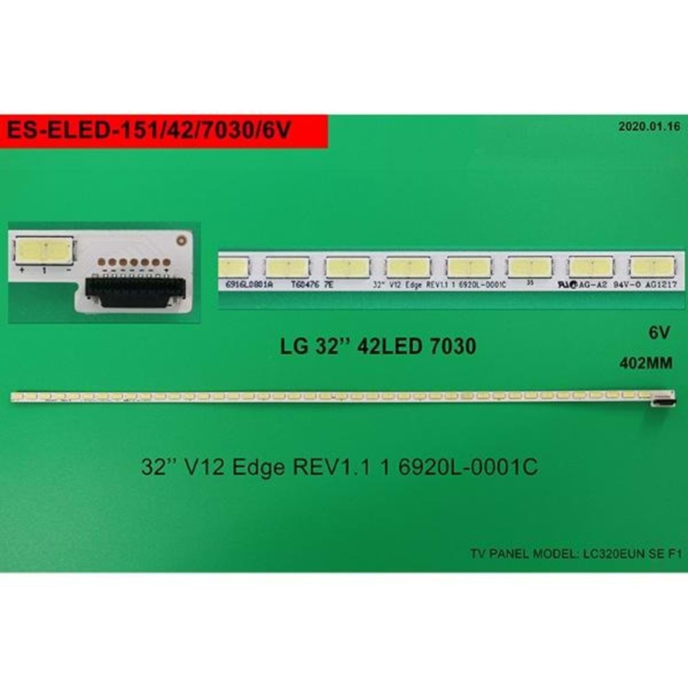 LG Slim Led Bar 32 inç 40,2cm 42 Ledli Tv Led Bar 284355-Z18