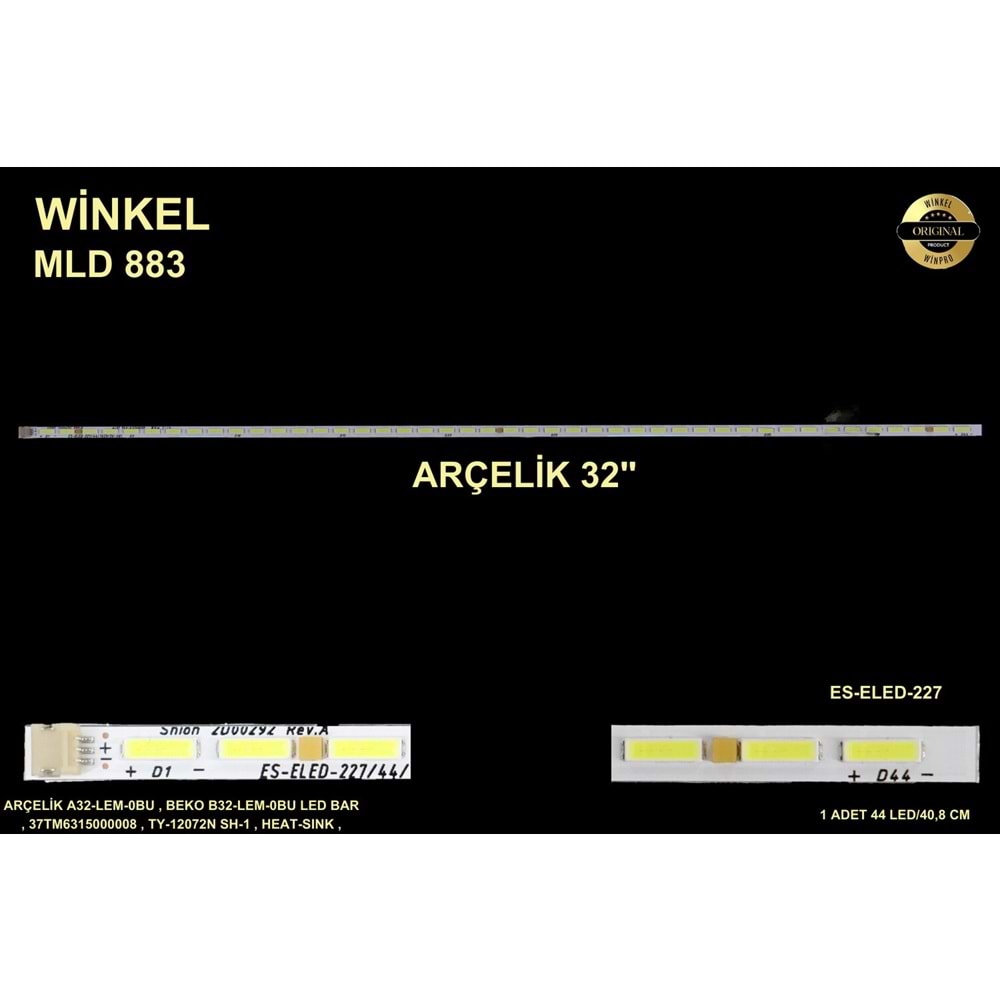 Arçelik Beko Slim Led Bar 32 inç 40,8cm 44 Ledli Tv Led Bar 284359-Y16