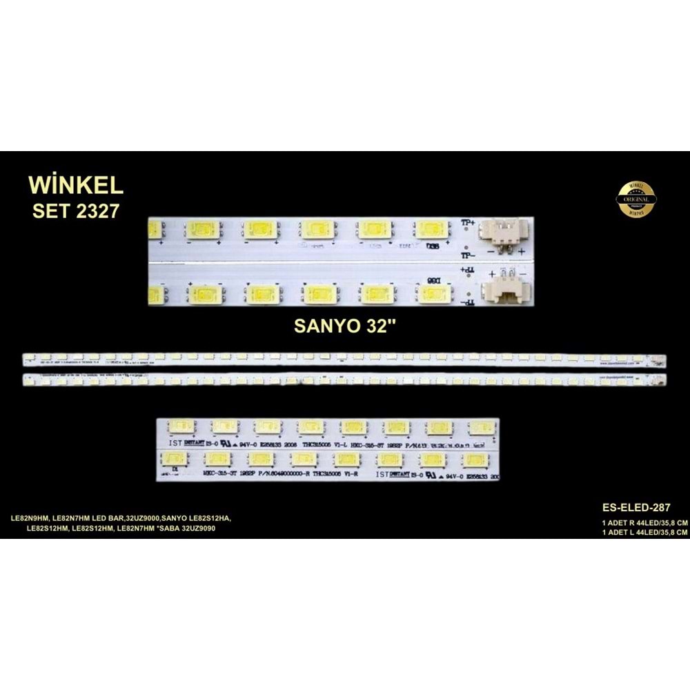 Sanyo Nordmende Slim Led Bar 32 inç 35,8cm 44 Ledli Tv Led Bar 284360-V7
