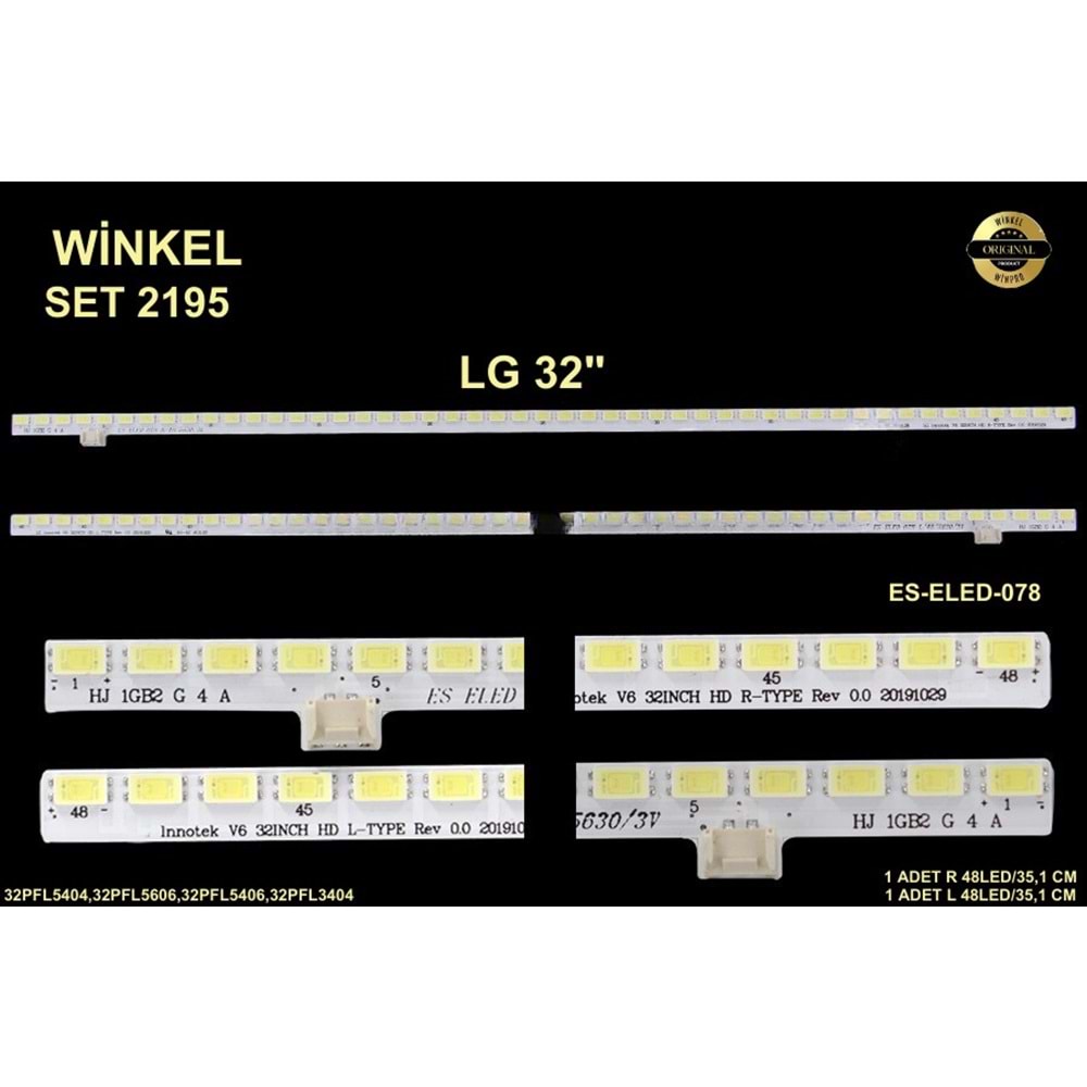LG Slim Led Bar 32 inç 2x35,1cm 48 Ledli Tv Led Bar 284364-Z21
