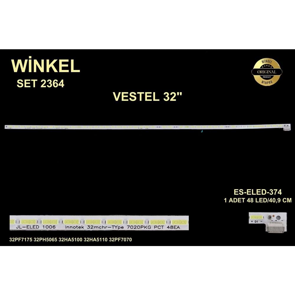 Vestel Slim Led Bar 32 inç 40,9cm 48 Ledli Tv Led Bar 284365-V9