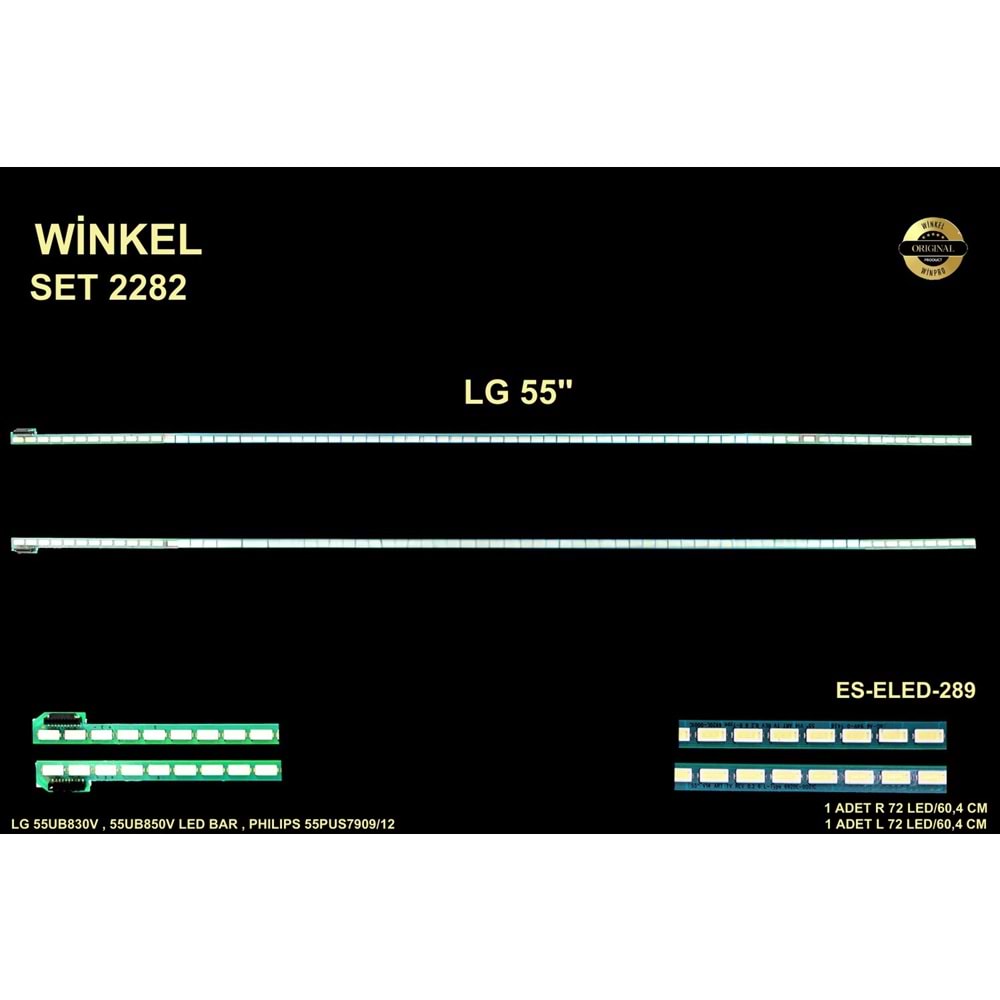 LG Slim Led Bar 55 inç 2x60,4cm 72 Ledli Tv Led Bar 284416-W14