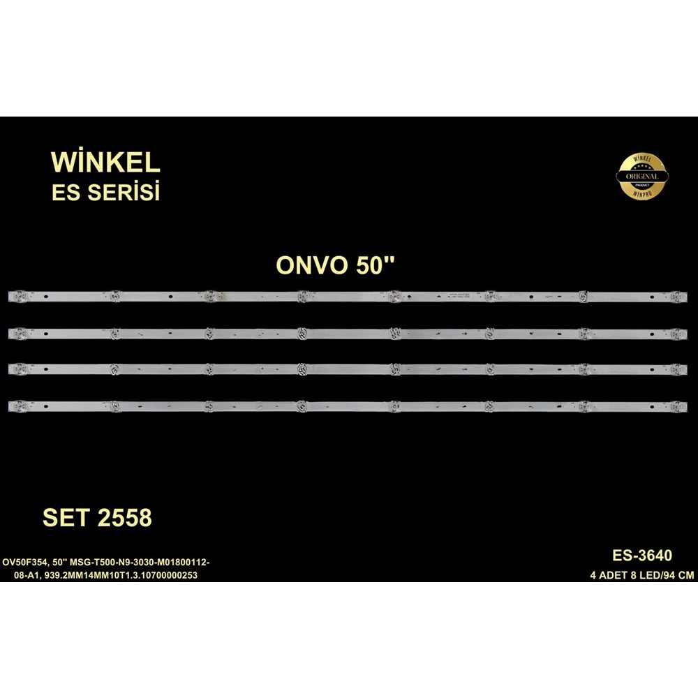 Onvo Tv LED BAR 50 inç 4lü takım 4x94cm 8 mercek 284432-M8