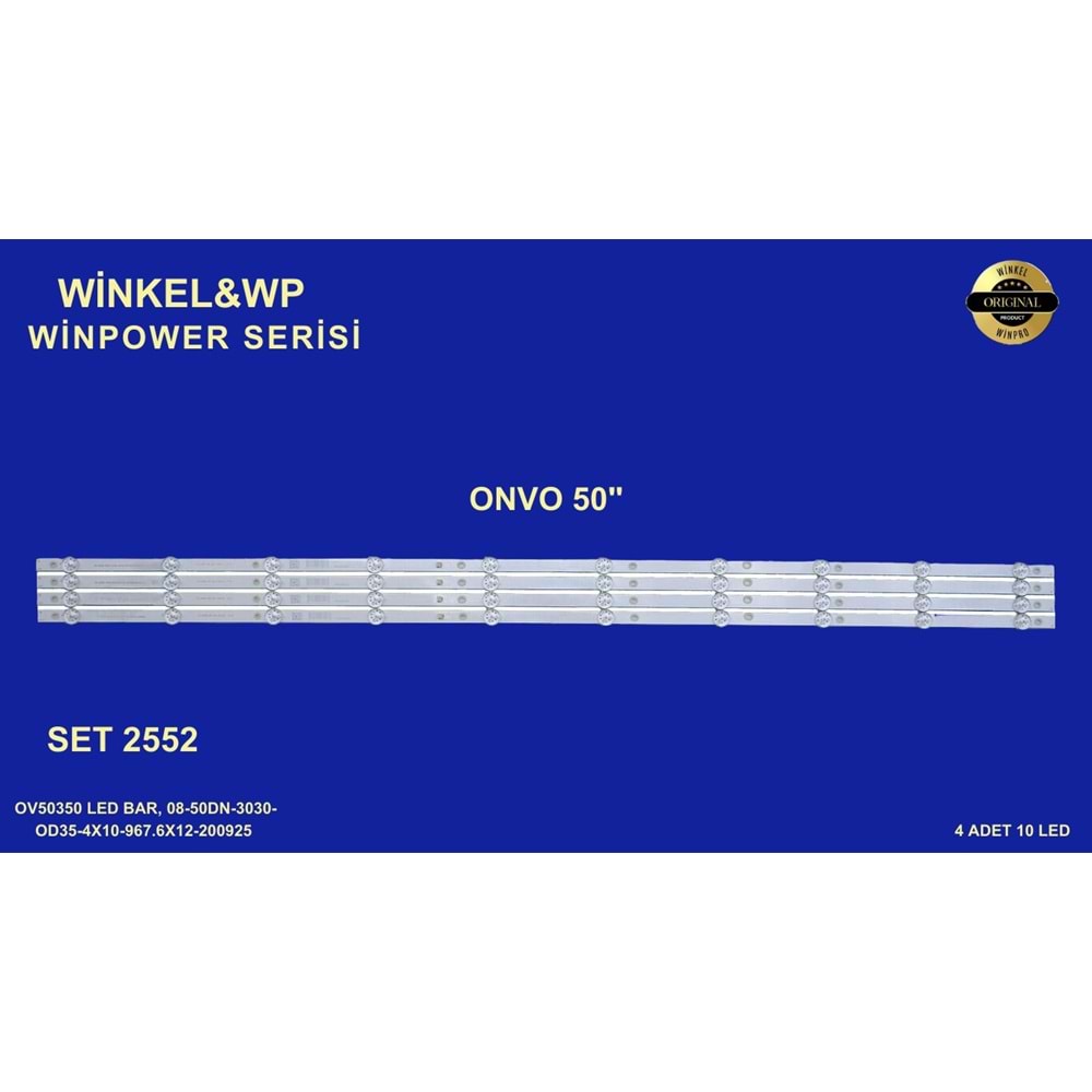 Onvo Tv LED BAR 50 inç 4lü takım 10 mercek 284433-M9