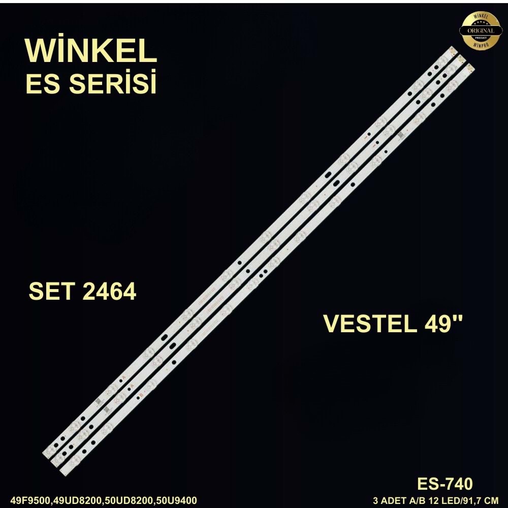 Vestel Tv LED BAR 49 inç 3lü takım 3x91,7cm 12 mercek 284450-N12