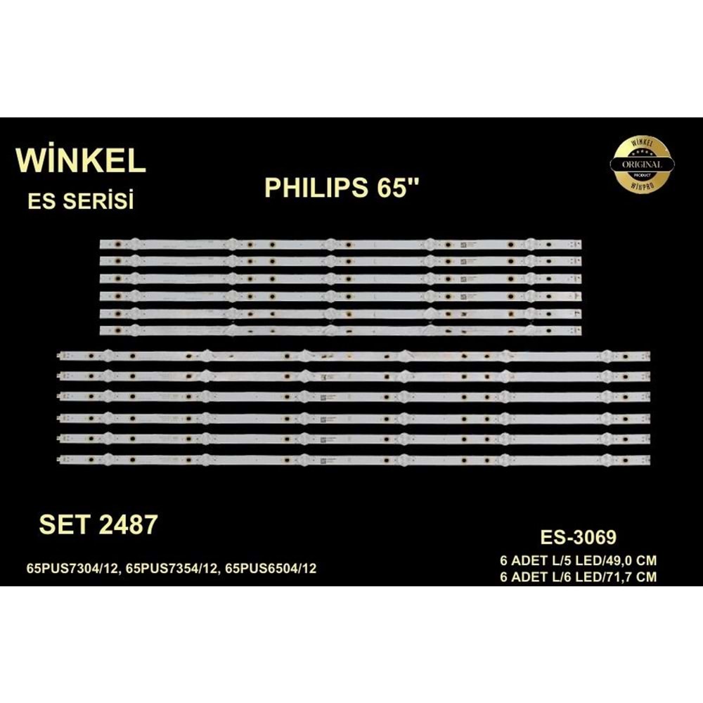 Phılıps Tv LED BAR 65 inç 12 Li Takım 6 X 59 CM L/5 Mercek 6 X 71,7 CM R/6 Mercek 284520 - P5