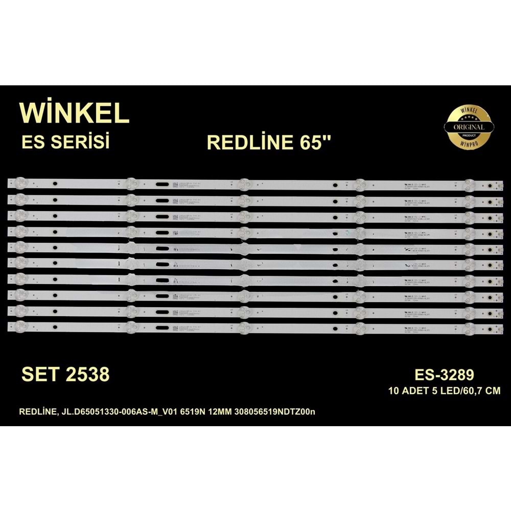 Redline Tv LED BAR 65 inç 10 Lu Takım 10 X 60,7 CM 5 Mercek 284526 - P11
