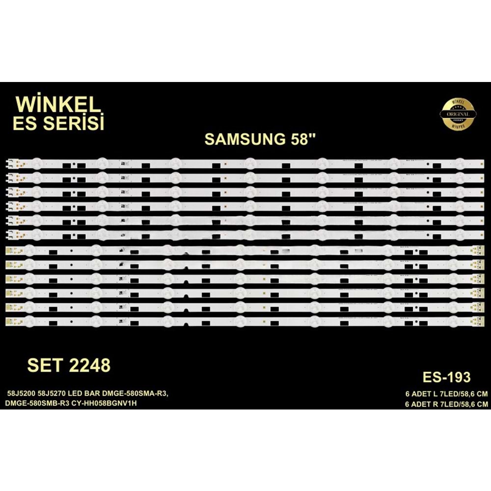 Samsung Tv LED BAR 58 inç 12 Li Takım 6 X 58,6 CM/L 7 Mercek 6 X 58,6 CM/R 7 Mercek 284545 - R5