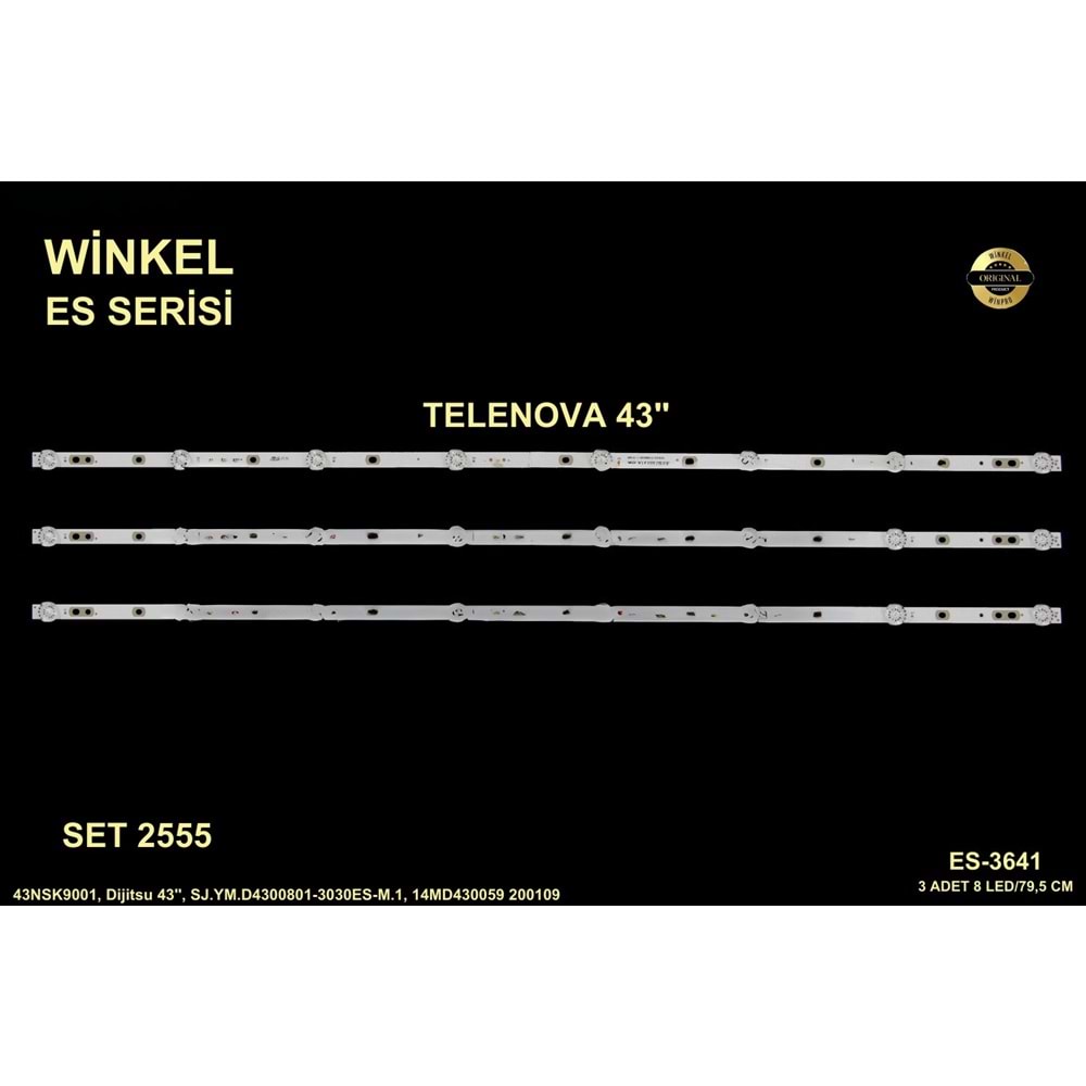 Telenova Tv LED BAR 43 inç 3 Lü Takım 3 X 79,5 CM 8 Mercek 284568 - S3