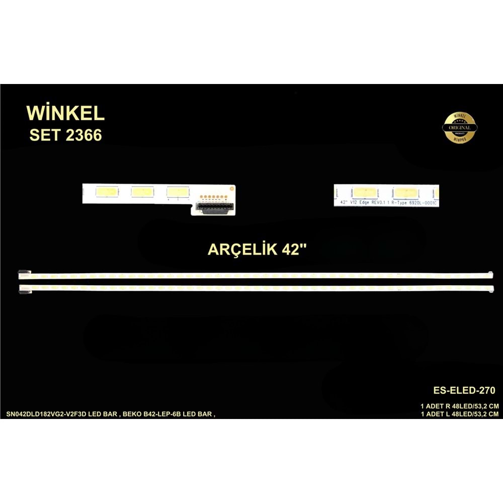 Arçelik Beko Slim Led Bar 42 inç 2 Li 2 x 53,2 Cm (L+R) 48 Ledli Tv Led Bar 284599 - X22