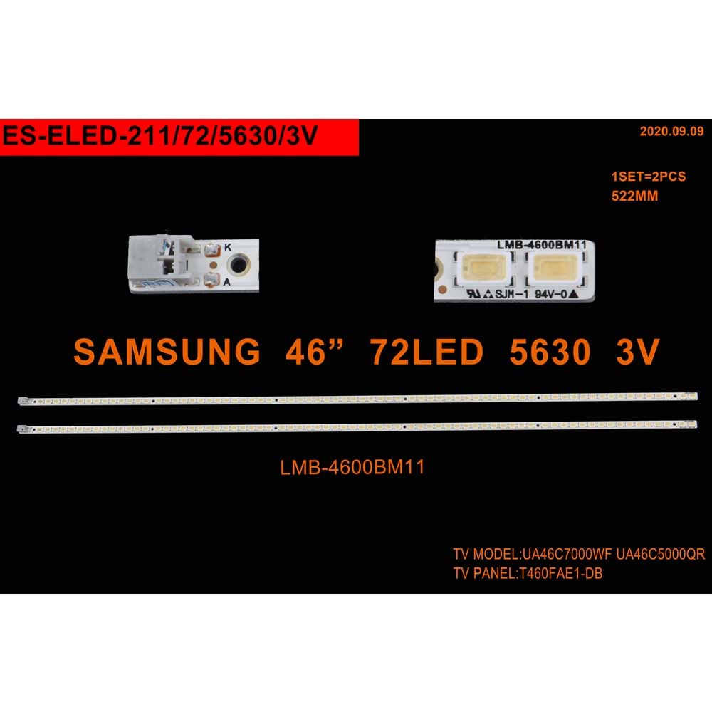 Samsung Slim Led Bar 46 inç 2 Li 2 x 52,2 Cm (L+R) 72 Ledli Tv Led Bar 284610 - W8
