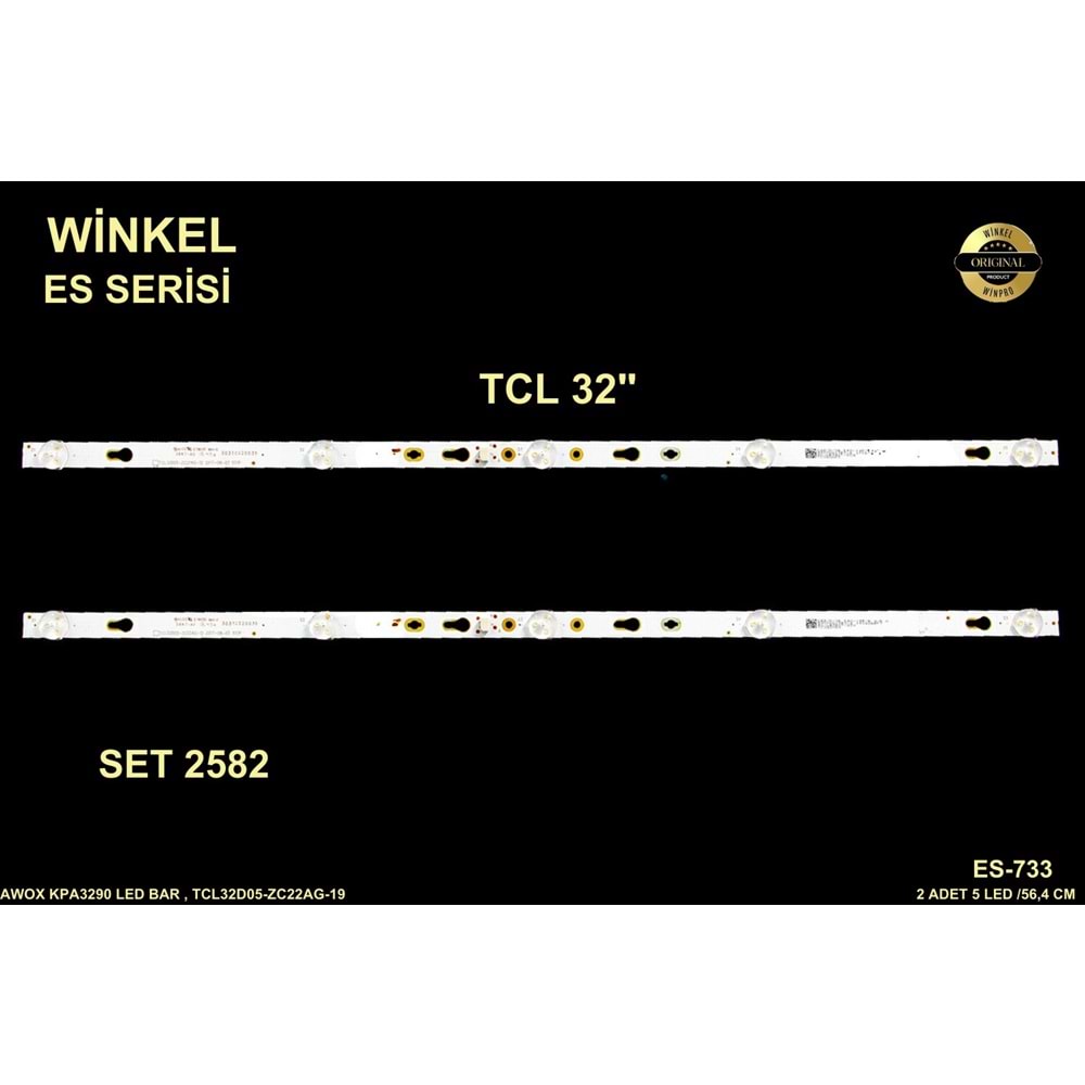 TCL Awox Tv LED BAR 32 inç 2 Lİ Takım 2X 56,4 CM 5 Mercek 284665-T11