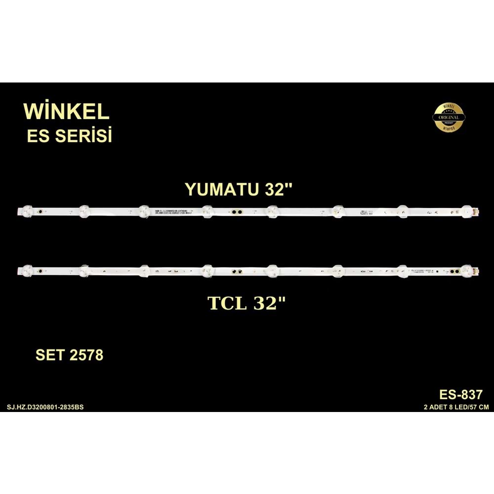 TCL AWOX YUMATU Tv LED BAR 32 inç 2 Lİ Takım 2 X 57 CM 8 Mercek 284671-T17
