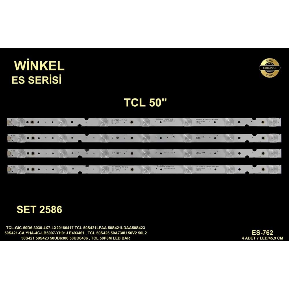 TCL Tv LED BAR 50 inç 4 Lü Takım 4 X 45,9 CM 7 Mercek 284685-U7