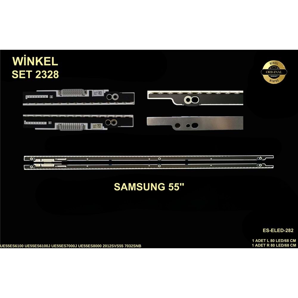 Samsung Slim Led Bar 55 inç 2 Li Takım (L+R) 68 Cm 80 Ledli Tv Led Bar SET 284702-Q4