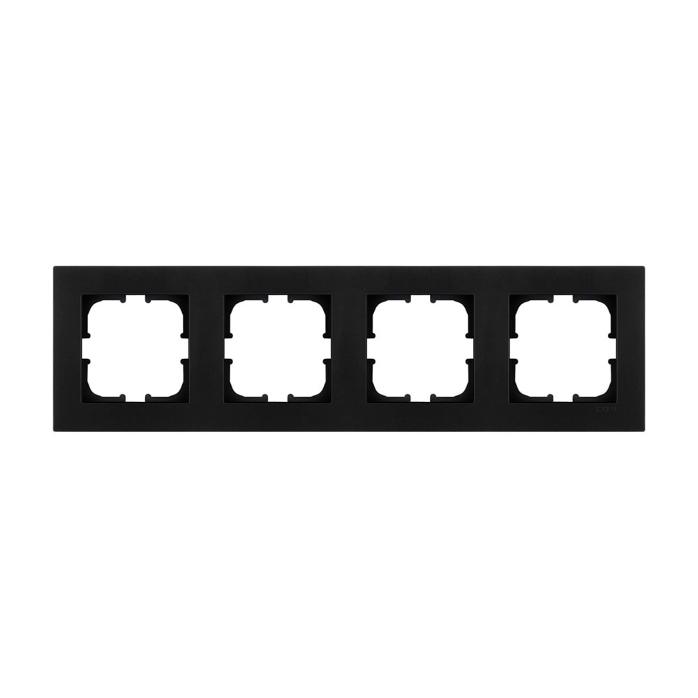 EXEN KARELL METALİK SİYAH Dörtlü Çerçeve 200-140000-104 321084