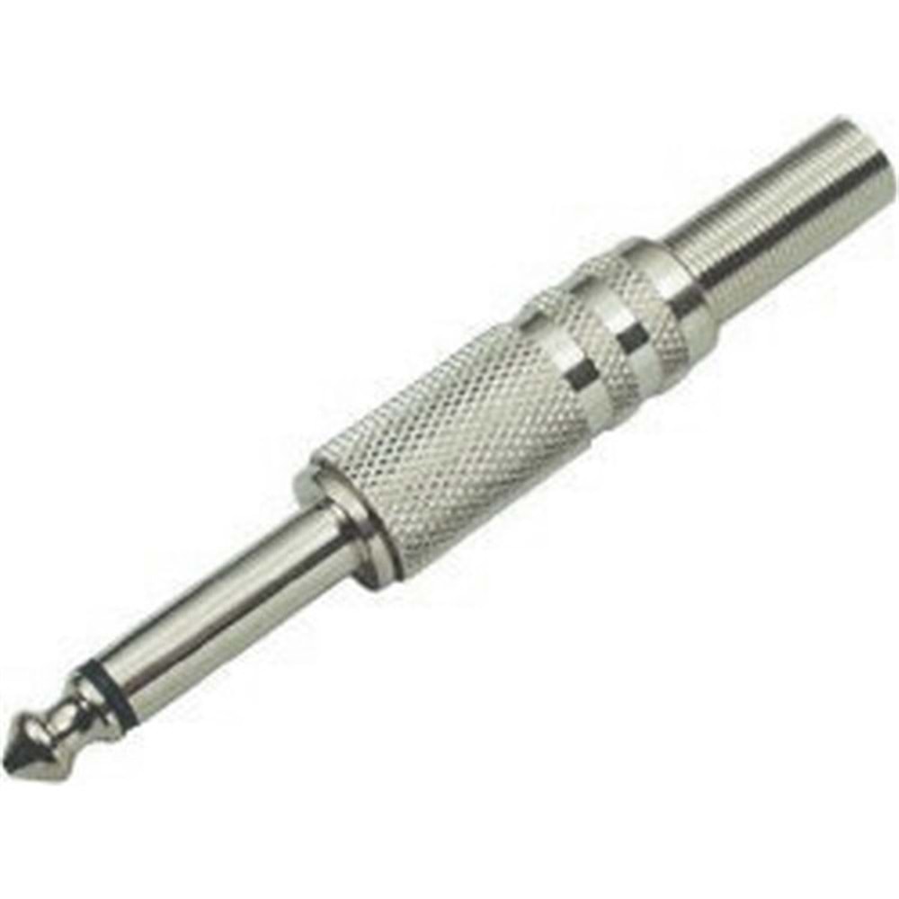 isotto 6,3 mm Gitar Jack Mono Gümüş Metal 631088