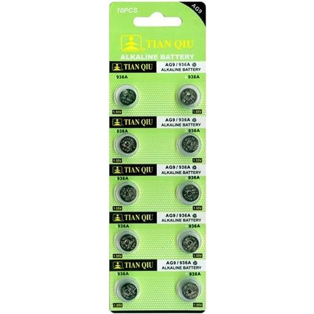 Oxford Ag9 Lr45 936A Alkaline Düğme Pil 10 Adet 1.5v Alkalin Pil 661149