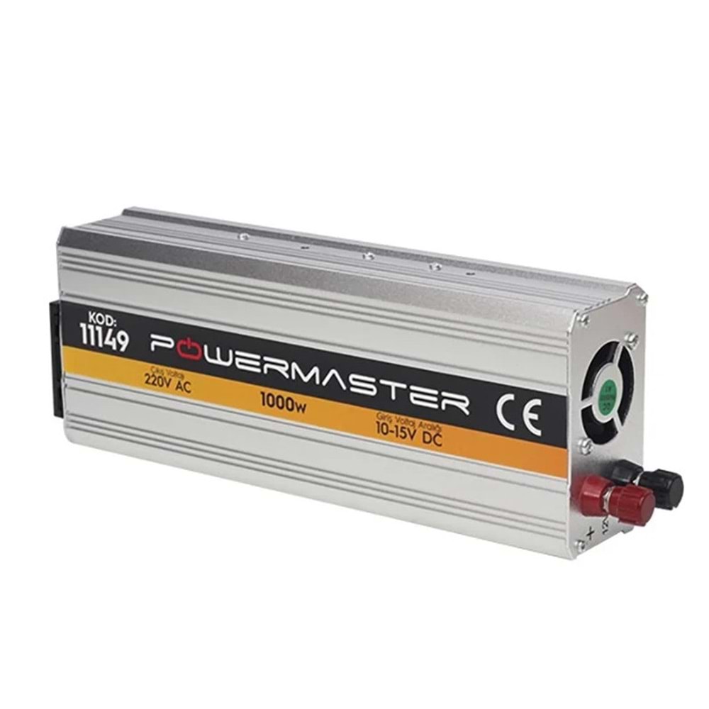 PowerMaster PM-11149 12 Volt - 1000 Watt Modifiye Sinüs İnverter 755053