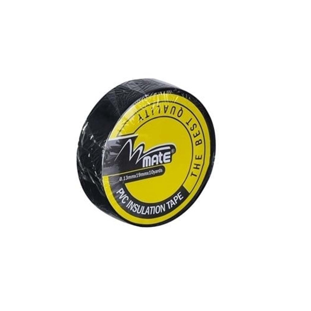 MATE 10 ADET İZOLE BANT ELEKTRİK BANTI SİYAH RENK 940036