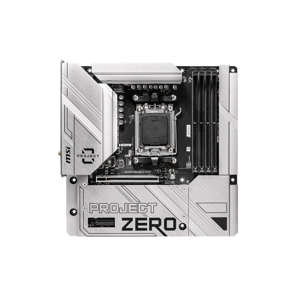 MSI B650M PROJECT ZERO AM5 DDR5 7600MHZ