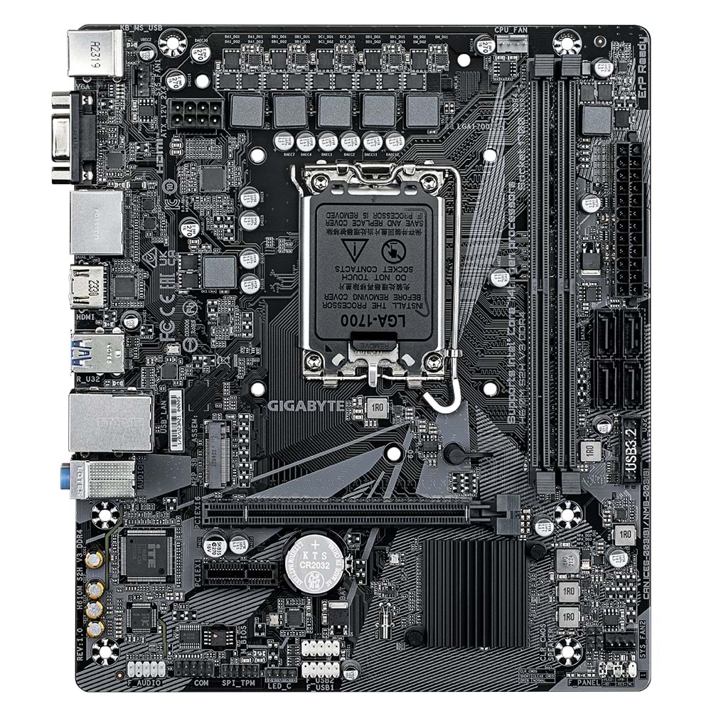 GIGABYTE H610M S2H V3 DDR4 3200MHZ M.2 HDMI MATX 1700P