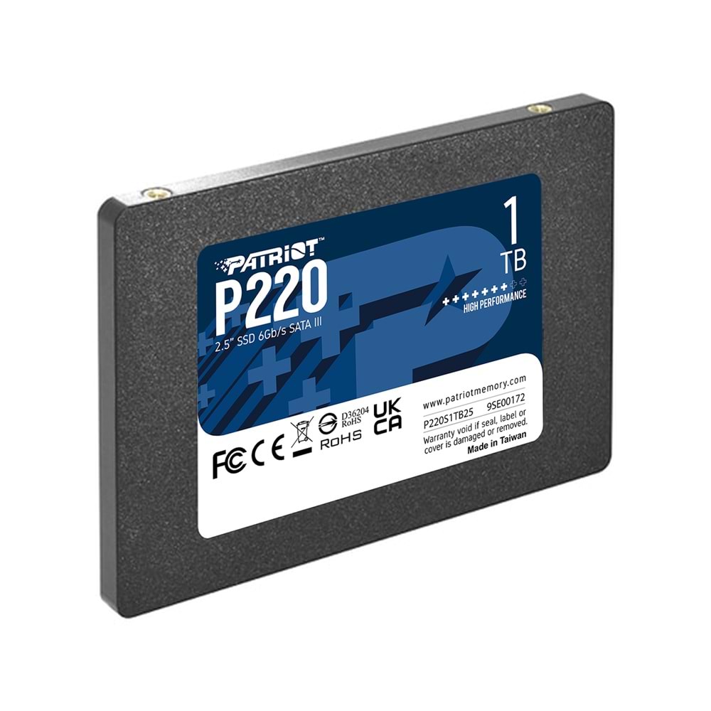Patriot P220 1TB 550/500MB/s 2.5" SATA3 SSD Disk (P220S1TB25)