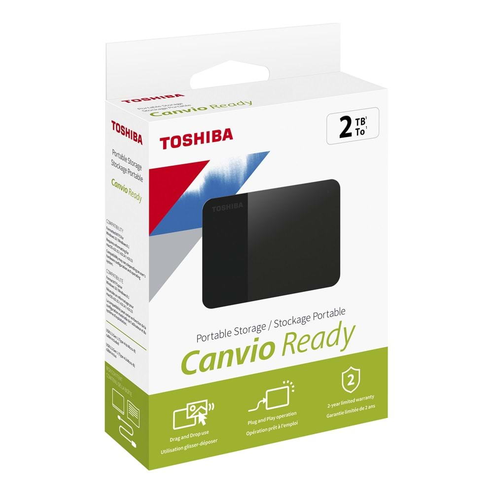2TB CANVIO READY 2.5" USB3.2 G1 TOSHIBA HDTP320EK3AA