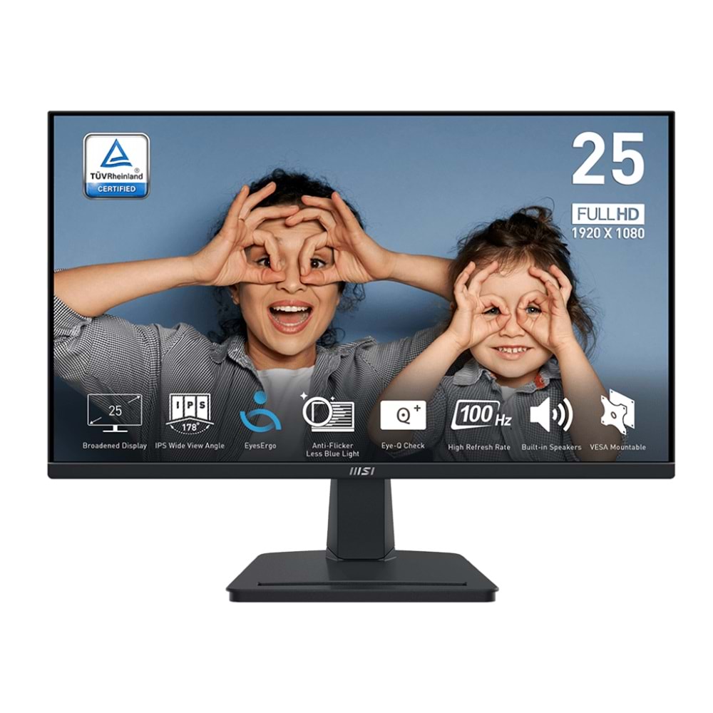 MSI 25" PRO MP251 1920x1080 (FHD) FLAT IPS 100HZ 1