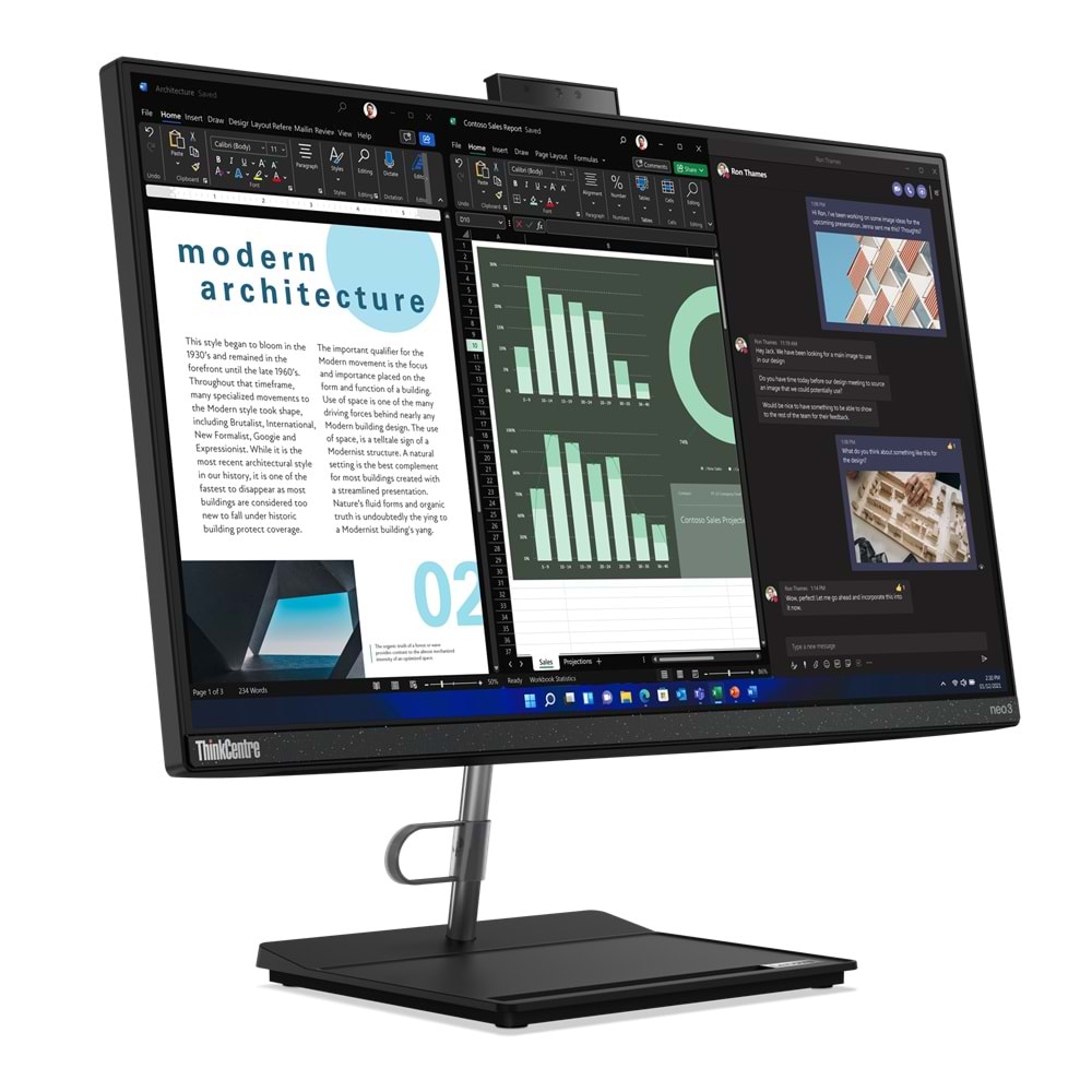 LENOVO NEO 30A 12B30062TX AIO i5-12450H 8GB 256GB SSD 21.5" FDOS
