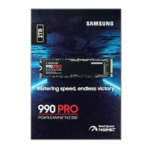 2TB SAMSUNG 990 PRO 7450/6900MB/s M.2 NVMe MZ-V9P2T0BW (Resmi Distribütör Garantili)
