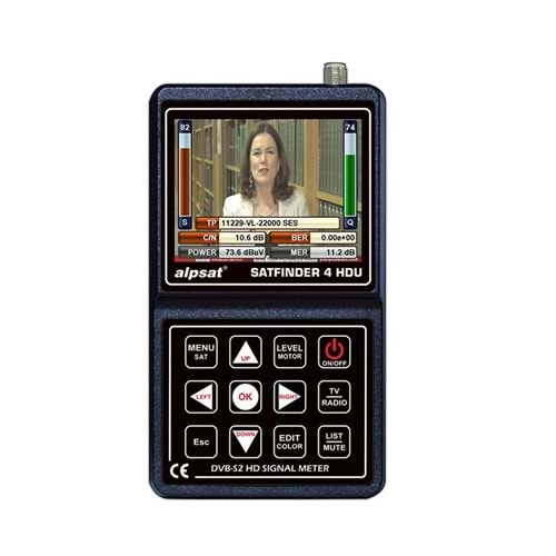 Alpsat Satfinder 4 HD Ultra 3.5'' LCD Ekranlı Uydu Yön Bulucu (AS04-HDU) 160019