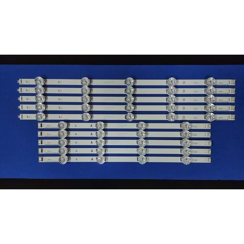 LG Tv LED BAR 10 lu takım A-5x46 cm B-5x57,4 uyumlu tv kodları 50LB580V , 50LB580N , 50LB582V , 50LF650V , 50LF652V , 50LB652V , 50LF580N , 50LF580 , 50LB652V , 50LF580N , 50LF580 , 50LB652V , 50LB565V-ZQ , 50LB5800-UG AUSWLJR , 50LB5800 284127-B6